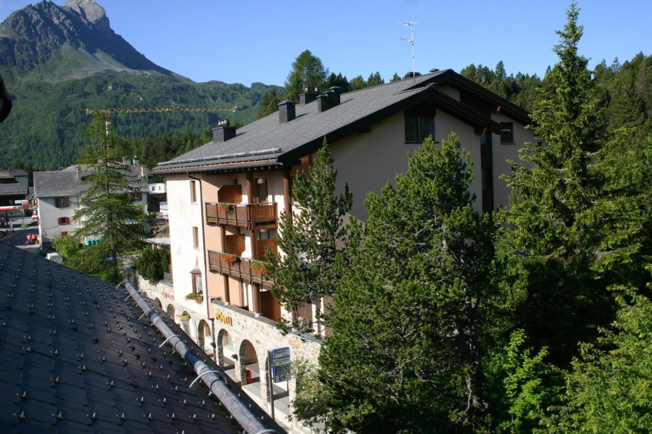 Hotel Poestli Maloja Exterior foto